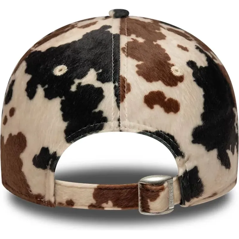 casquette-courbee-marron-ajustable-9twenty-animal-print-new-york-yankees-mlb-new-era