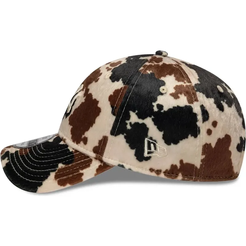 casquette-courbee-marron-ajustable-9twenty-animal-print-new-york-yankees-mlb-new-era