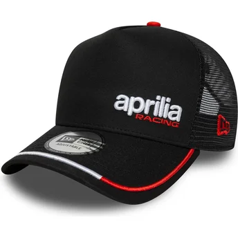 Casquette trucker noire E Frame Flawless Aprilia Piaggio New Era
