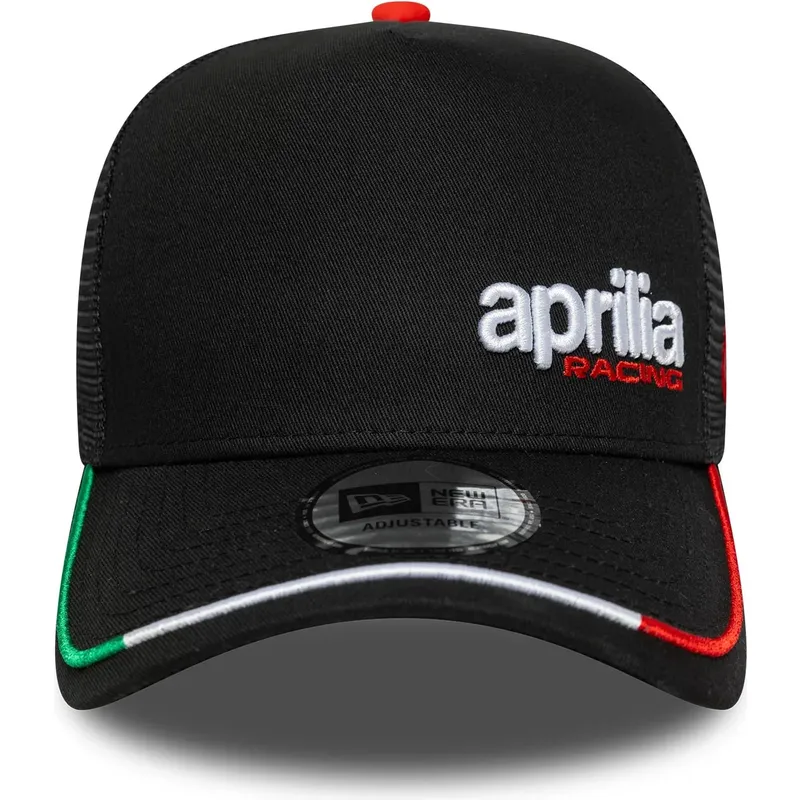 casquette-trucker-noire-e-frame-flawless-aprilia-piaggio-new-era