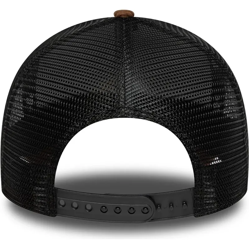 casquette-trucker-marron-et-noire-a-frame-distressed-cord-red-bull-racing-formula-1-new-era