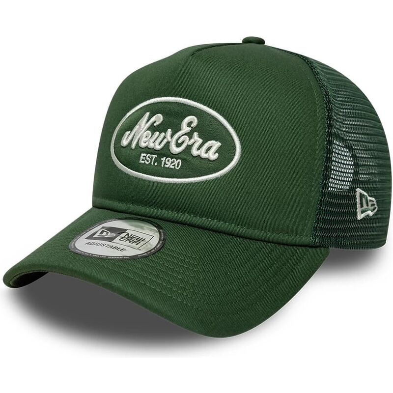 new-era-a-frame-oval-patch-foam-green-trucker-hat new-era-a-frame-oval-patch-foam-green-trucker-hat