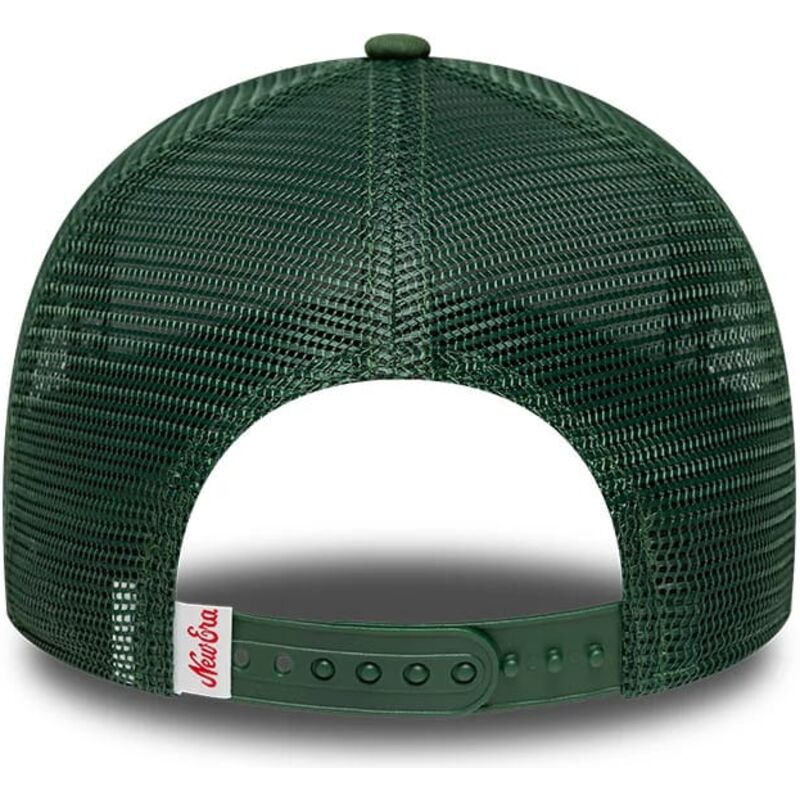 casquette-trucker-verte-a-frame-oval-patch-foam-new-era casquette-trucker-verte-a-frame-oval-patch-foam-new-era