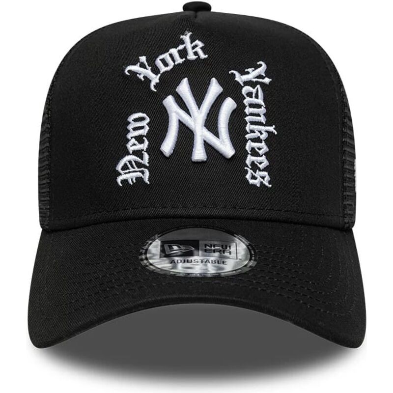 casquette-trucker-noire-a-frame-wordmark-new-york-yankees-mlb-new-era