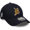 new-era-curved-brim-9forty-m-crown-a-frame-emblem-detroit-tigers-mlb-navy-blue-snapback-cap