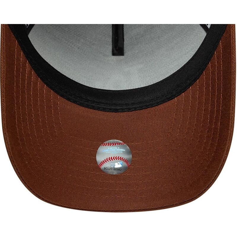 new-era-curved-brim-e-frame-league-essential-los-angeles-dodgers-mlb-brown-snapback-cap
