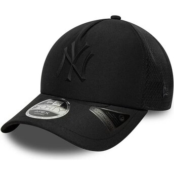 Casquette trucker noire avec logo noir 9FORTY APEX Sporty New York Yankees MLB New Era