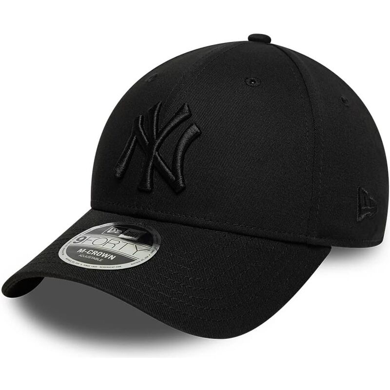 new-era-curved-brim-black-logo-9forty-m-crown-new-york-yankees-mlb-black-snapback-cap