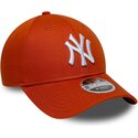 casquette-courbee-orange-snapback-9forty-m-crown-new-york-yankees-mlb-new-era