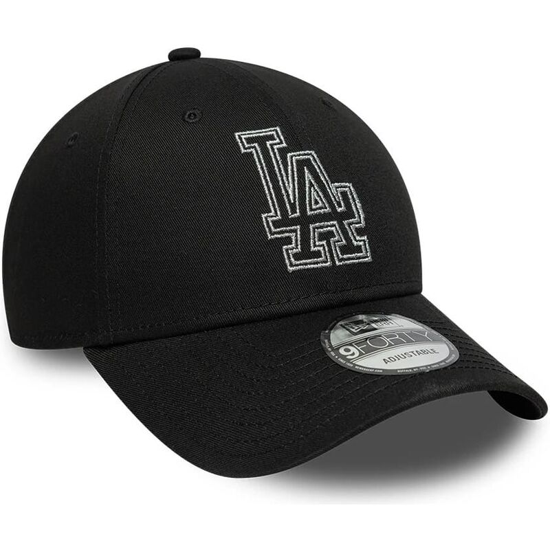 casquette-courbee-noire-ajustable-9forty-metallic-outline-los-angeles-dodgers-mlb-new-era casquette-courbee-noire-ajustable-9forty-metallic-outline-los-angeles-dodgers-mlb-new-era