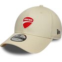 casquette-courbee-beige-ajustable-9forty-core-ducati-motor-motogp-new-era