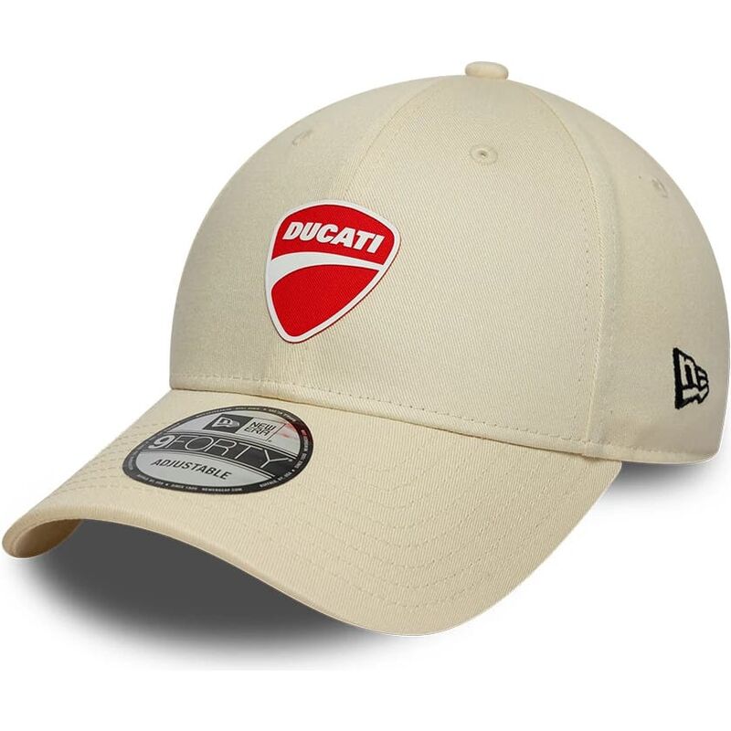 new-era-curved-brim-9forty-core-ducati-motor-motogp-beige-adjustable-cap