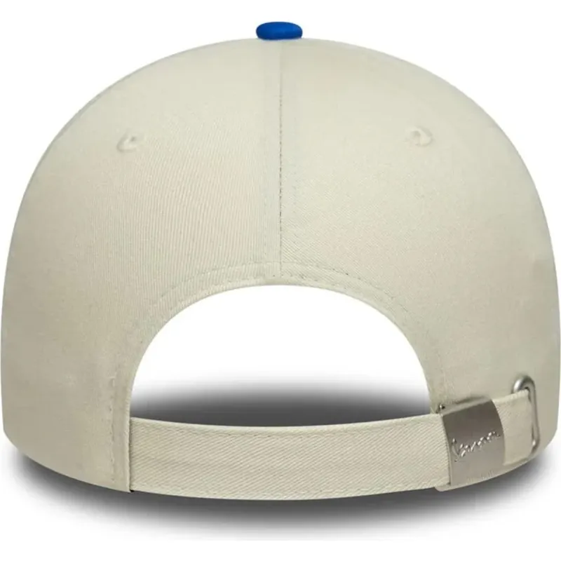 casquette-courbee-beige-et-bleue-ajustable-9forty-contrast-visor-vespa-piaggio-new-era