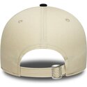new-era-curved-brim-9forty-colour-block-las-vegas-raiders-nfl-beige-and-black-adjustable-cap
