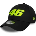 new-era-curved-brim-9forty-wordmark-valentino-rossi-vr46-motogp-black-adjustable-cap