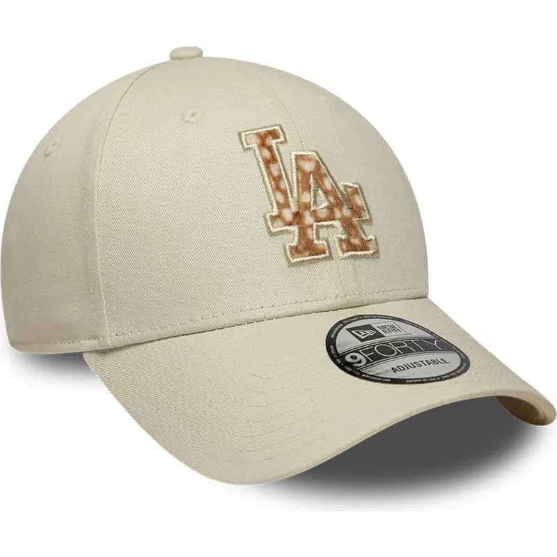 new-era-curved-brim-brown-logo-9forty-faux-pony-infill-los-angeles-dodgers-mlb-beige-adjustable-cap new-era-curved-brim-brown-logo-9forty-faux-pony-infill-los-angeles-dodgers-mlb-beige-adjustable-cap