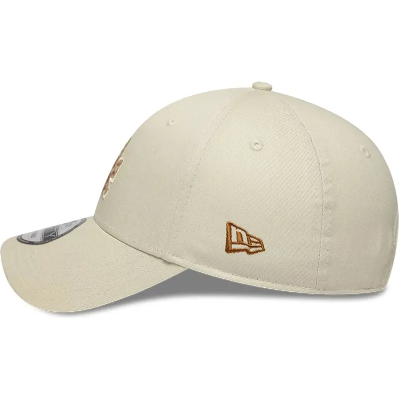 new-era-curved-brim-brown-logo-9forty-faux-pony-infill-los-angeles-dodgers-mlb-beige-adjustable-cap new-era-curved-brim-brown-logo-9forty-faux-pony-infill-los-angeles-dodgers-mlb-beige-adjustable-cap