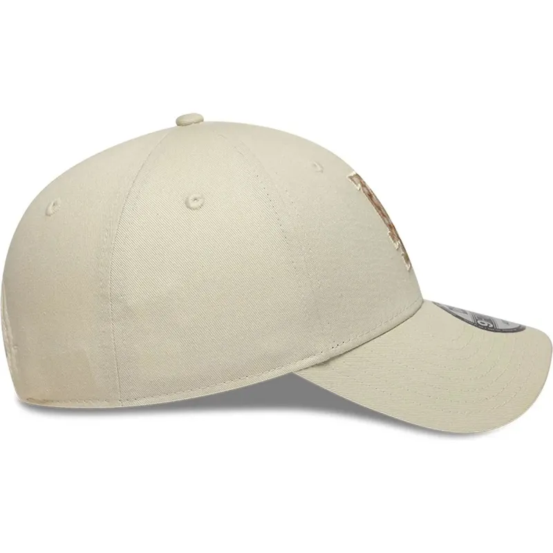 new-era-curved-brim-brown-logo-9forty-faux-pony-infill-los-angeles-dodgers-mlb-beige-adjustable-cap new-era-curved-brim-brown-logo-9forty-faux-pony-infill-los-angeles-dodgers-mlb-beige-adjustable-cap