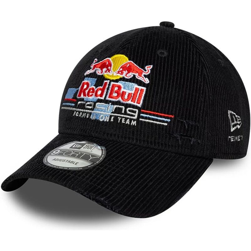 casquette-courbee-noire-ajustable-9forty-distressed-cord-red-bull-racing-formula-1-new-era casquette-courbee-noire-ajustable-9forty-distressed-cord-red-bull-racing-formula-1-new-era