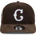 new-era-curved-brim-19twenty-cooperstown-cord-chicago-cubs-mlb-brown-snapback-cap