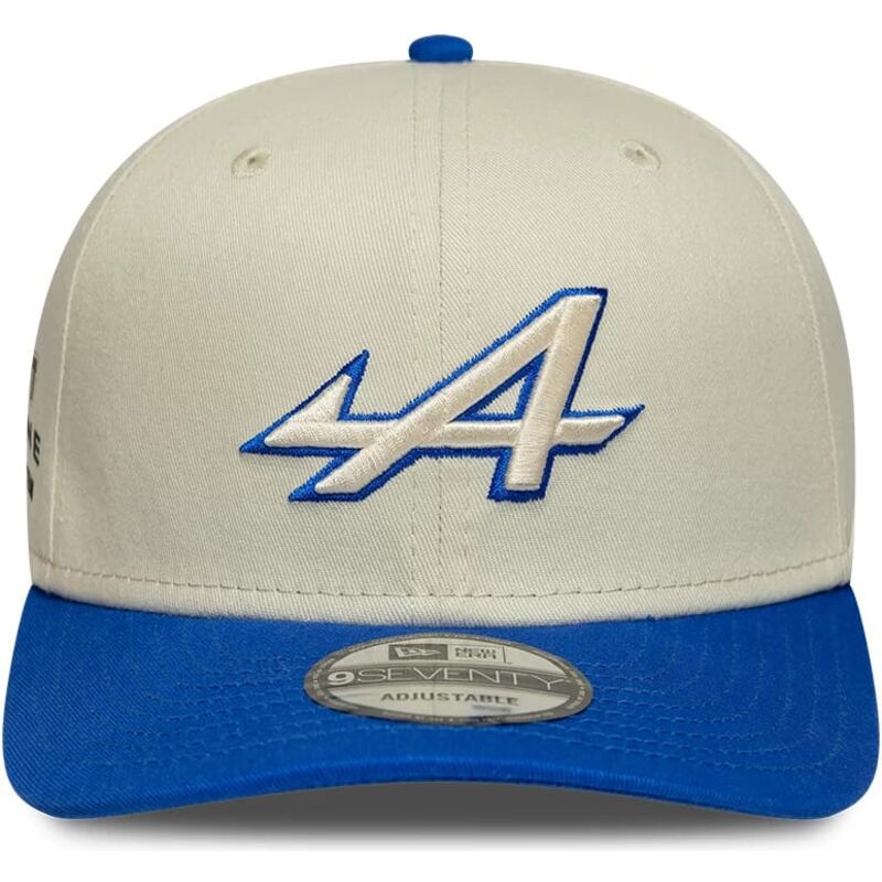 new-era-curved-brim-9seventy-stretch-snap-contrast-visor-alpine-f1-team-formula-1-beige-and-blue-snapback-cap new-era-curved-brim-9seventy-stretch-snap-contrast-visor-alpine-f1-team-formula-1-beige-and-blue-snapback-cap