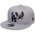 new-era-flat-brim-black-logo-9fifty-outdoor-icon-los-angeles-dodgers-mlb-grey-snapback-cap