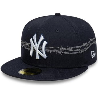 Casquette plate bleue marine ajustée 59FIFTY Icon New...