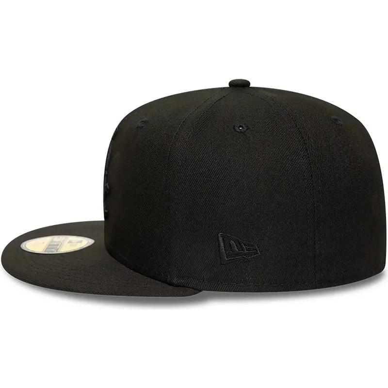 new-era-flat-brim-black-logo-59fifty-chicago-white-sox-mlb-black-fitted-cap new-era-flat-brim-black-logo-59fifty-chicago-white-sox-mlb-black-fitted-cap