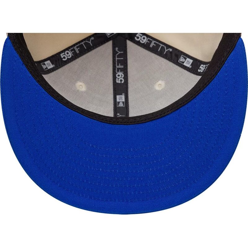 casquette-plate-beige-et-bleue-ajustee-avec-logo-bleu-59fifty-league-essential-new-york-yankees-mlb-new-era casquette-plate-beige-et-bleue-ajustee-avec-logo-bleu-59fifty-league-essential-new-york-yankees-mlb-new-era
