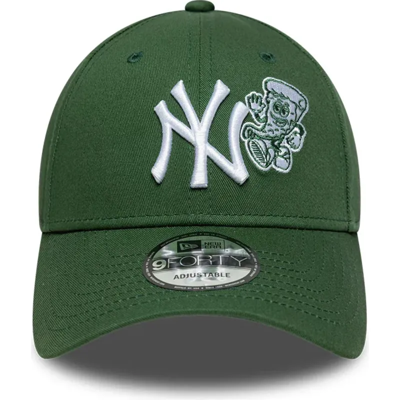new-era-curved-brim-9forty-food-icon-new-york-yankees-mlb-green-adjustable-cap