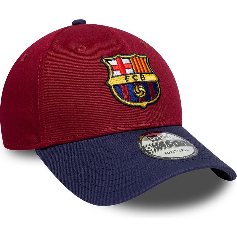casquette-courbee-rouge-et-bleue-marine-ajustable-9forty-contrast-fc-barcelona-laliga-new-era