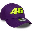 casquette-courbee-violette-ajustable-9forty-wordmark-valentino-rossi-vr46-motogp-new-era