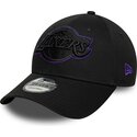 new-era-curved-brim-purple-logo-9forty-outline-los-angeles-lakers-nba-black-adjustable-cap