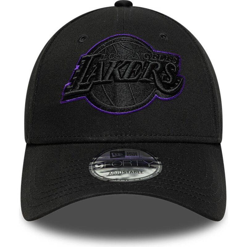 new-era-curved-brim-purple-logo-9forty-outline-los-angeles-lakers-nba-black-adjustable-cap