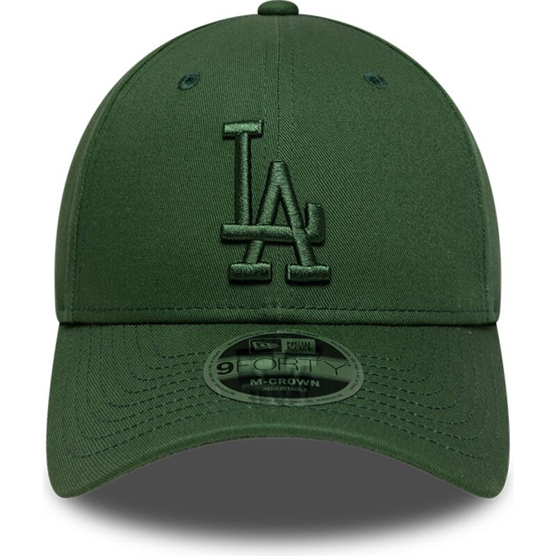 new-era-curved-brim-green-logo-9forty-m-crown-los-angeles-dodgers-mlb-green-snapback-cap