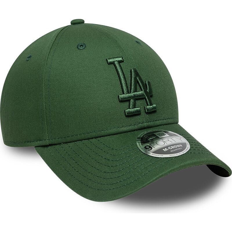 casquette-courbee-verte-snapback-avec-logo-vert-9forty-m-crown-los-angeles-dodgers-mlb-new-era