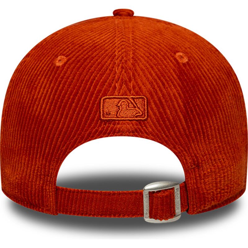 new-era-curved-brim-orange-logo-9forty-m-crown-cord-los-angeles-dodgers-mlb-orange-adjustable-cap