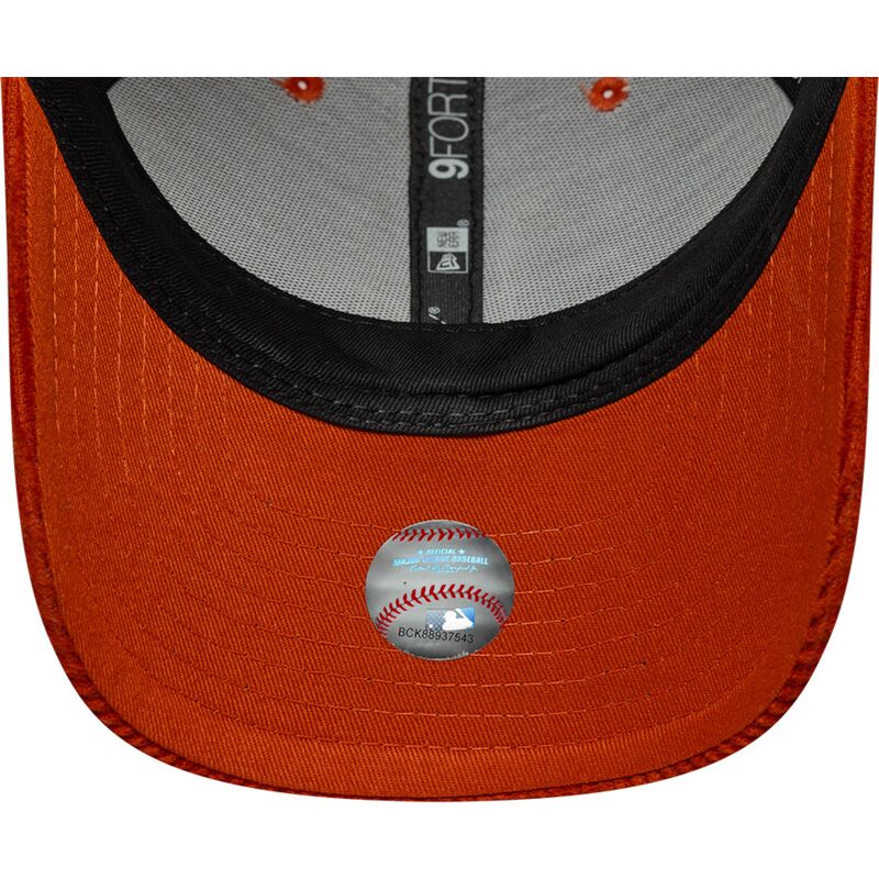 new-era-curved-brim-orange-logo-9forty-m-crown-cord-los-angeles-dodgers-mlb-orange-adjustable-cap