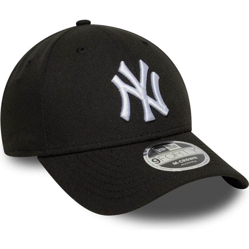 new-era-curved-brim-9forty-m-crown-new-york-yankees-mlb-black-snapback-cap new-era-curved-brim-9forty-m-crown-new-york-yankees-mlb-black-snapback-cap