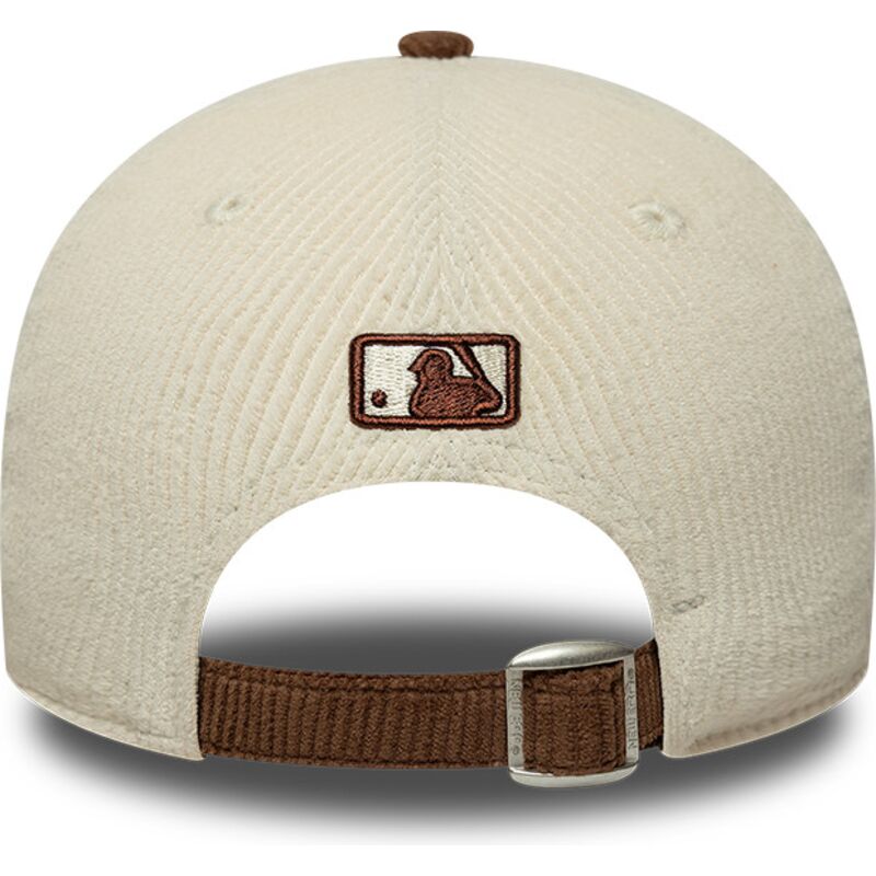 new-era-curved-brim-brown-logo-9forty-m-crown-cord-new-york-yankees-mlb-brown-and-beige-adjustable-cap new-era-curved-brim-brown-logo-9forty-m-crown-cord-new-york-yankees-mlb-brown-and-beige-adjustable-cap