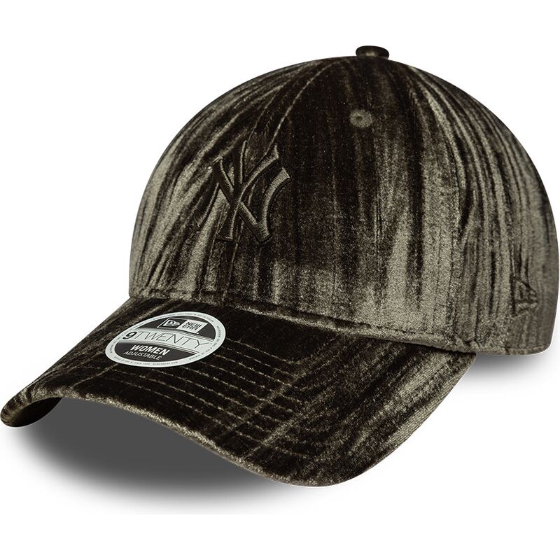 new-era-curved-brim-women-green-logo-9twenty-velour-new-york-yankees-mlb-green-adjustable-cap