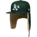 new-era-flat-brim-59fifty-dogear-world-series-oakland-athletics-mlb-green-fitted-cap