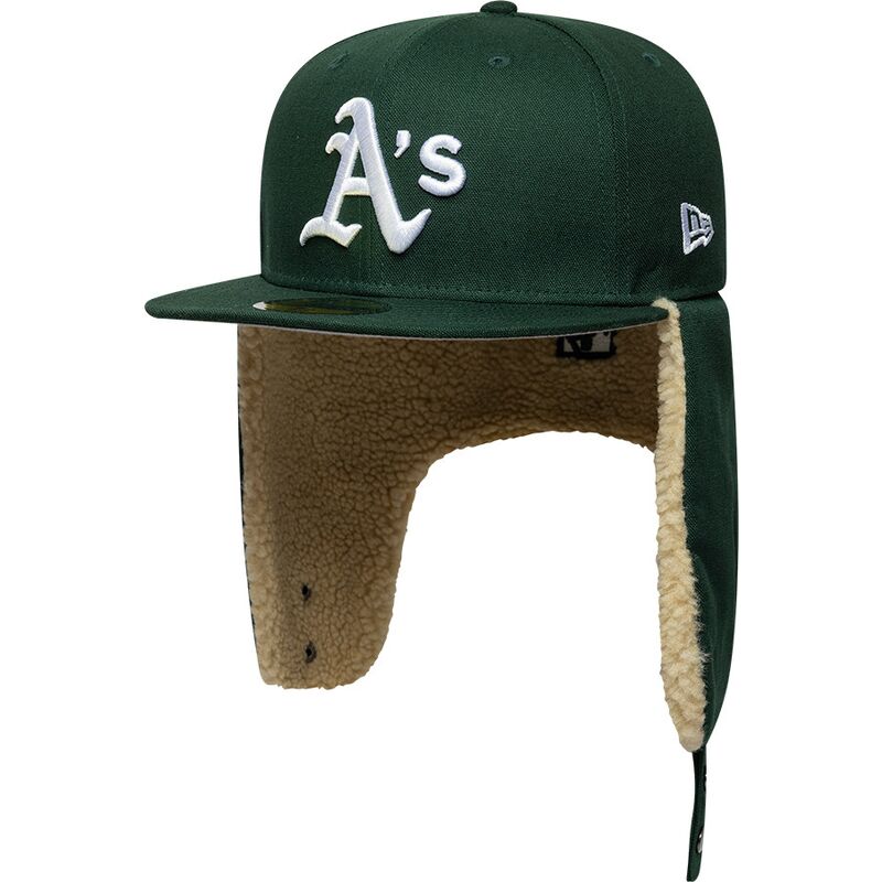 new-era-flat-brim-59fifty-dogear-world-series-oakland-athletics-mlb-green-fitted-cap new-era-flat-brim-59fifty-dogear-world-series-oakland-athletics-mlb-green-fitted-cap