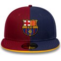 casquette-plate-bleue-et-rouge-ajustee-9fifty-poly-fc-barcelona-laliga-new-era