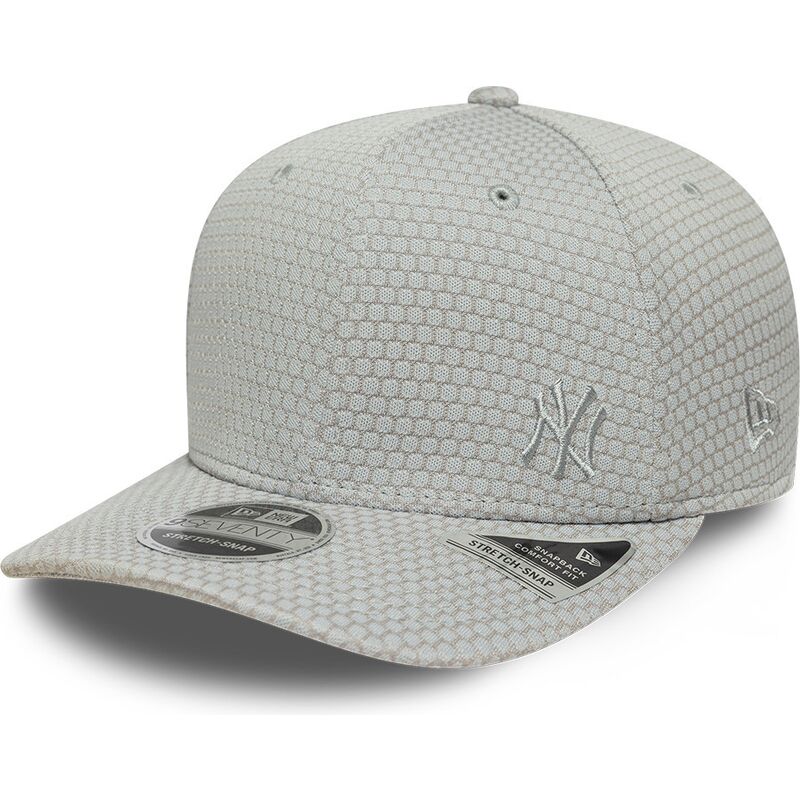 new-era-curved-brim-grey-logo-9seventy-stretch-snap-mesh-flawless-new-york-yankees-mlb-grey-snapback-cap