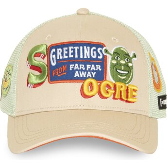 Casquette trucker beige et verte Shrek SHR1 CPSPATCB Capslab