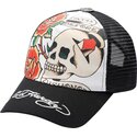 casquette-trucker-noire-et-blanche-before-dishonor-ed-hardy