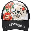 casquette-trucker-noire-et-blanche-before-dishonor-ed-hardy