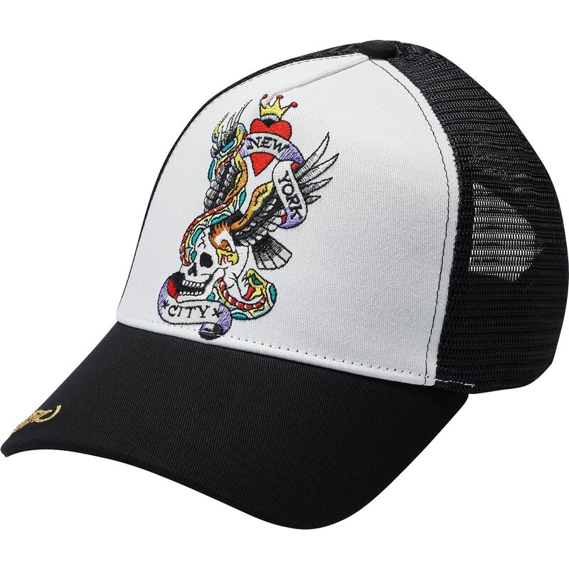 casquette-trucker-noire-et-blanche-nyc-ed-hardy casquette-trucker-noire-et-blanche-nyc-ed-hardy