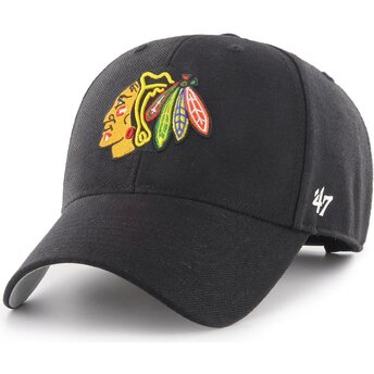 Casquette courbée noire ajustable MVP Chicago Blackhawks NHL 47 Brand